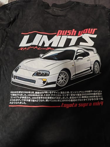 Customer photo review of Toyota Supra MK4 Vintage T-Shirt