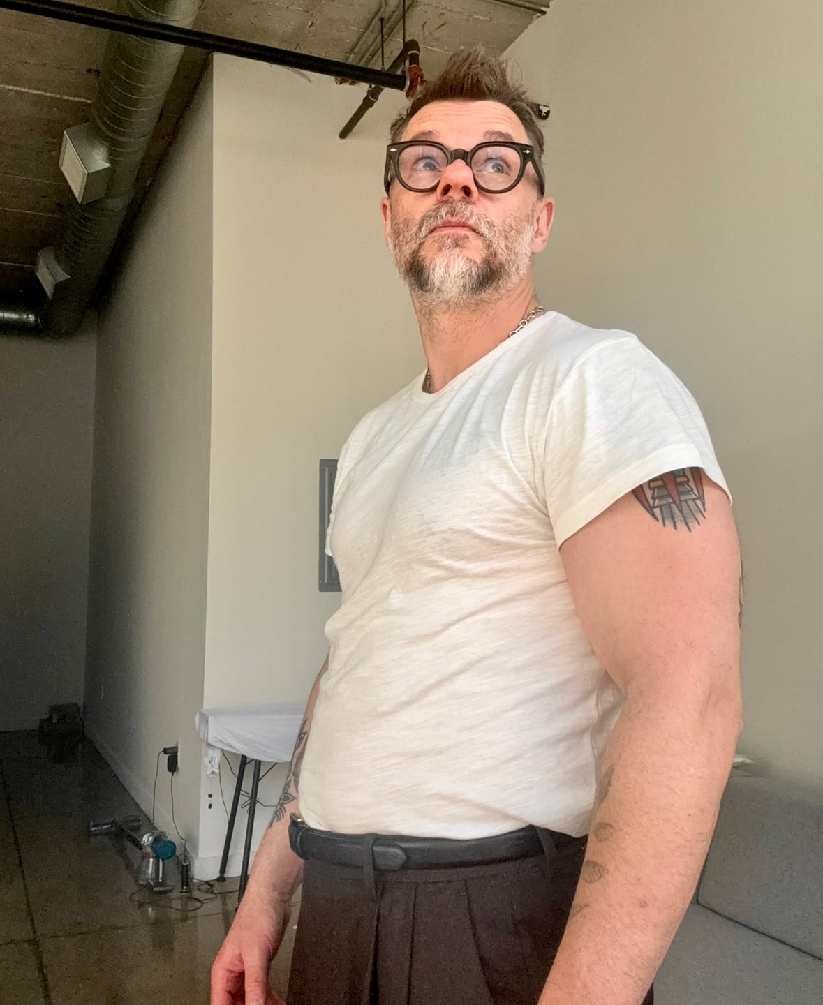 Customer photo review of The Dean Tee White