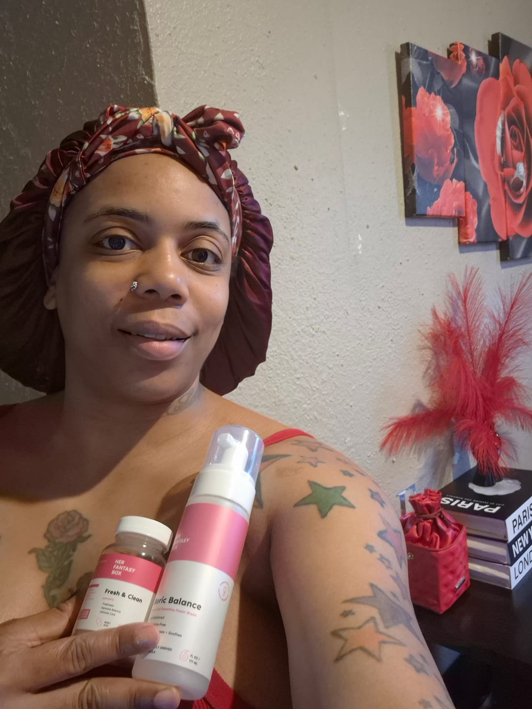Customer photo review of The Fresh & Clean Kit - Boric Acid Vaginal Wash & Suppository Duo