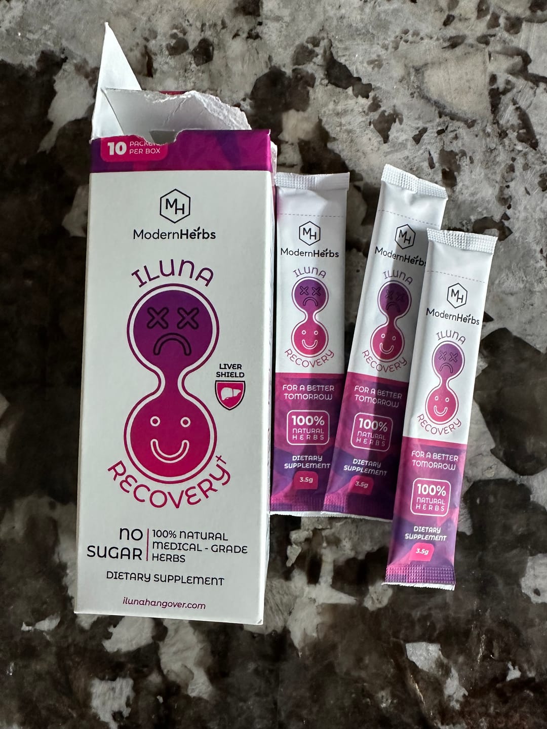 Customer photo review of ILUNA | Pre/Post Party Celebration Recovery