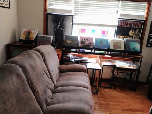 Customer photo review of Record Roots Tabletop Storage System