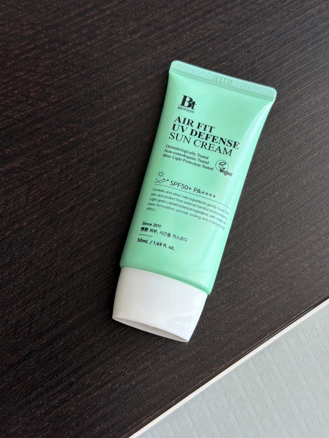 Customer photo review of Saules aizsargkrēms BENTON Air Fit UV Defense Sun