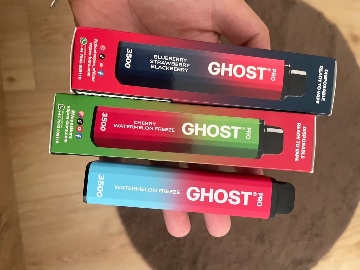 Customer photo review of Ghost Pro 3500 Puffs Disposable Vape