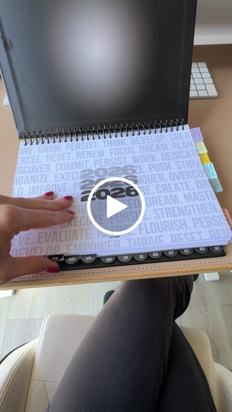 Customer video review of (Imperfect) 2026 Planner | Weekly Productivity Workbook - The Outlet