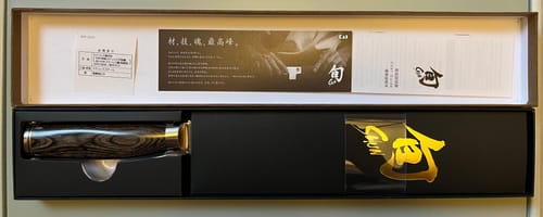 顧客對日本 旬 Premier系列 VG-MAX 槌目 33層大馬士革紋 三德廚刀 180mm TDM-0702的照片評價