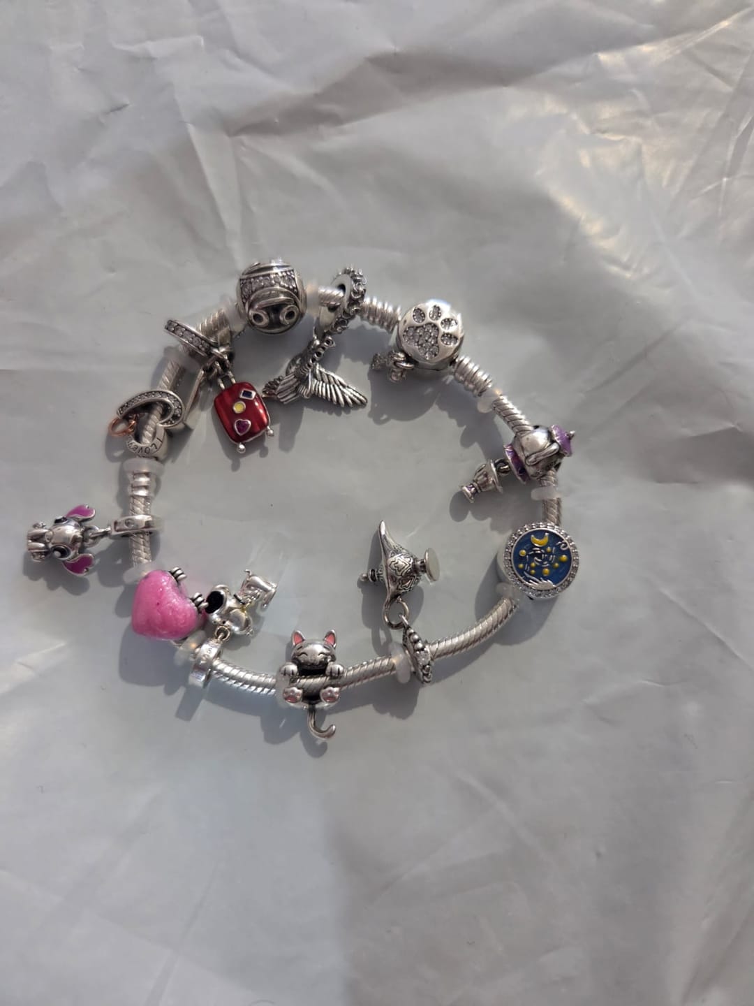 Customer photo review of Pulsera Huella de Perrito Diamantes
