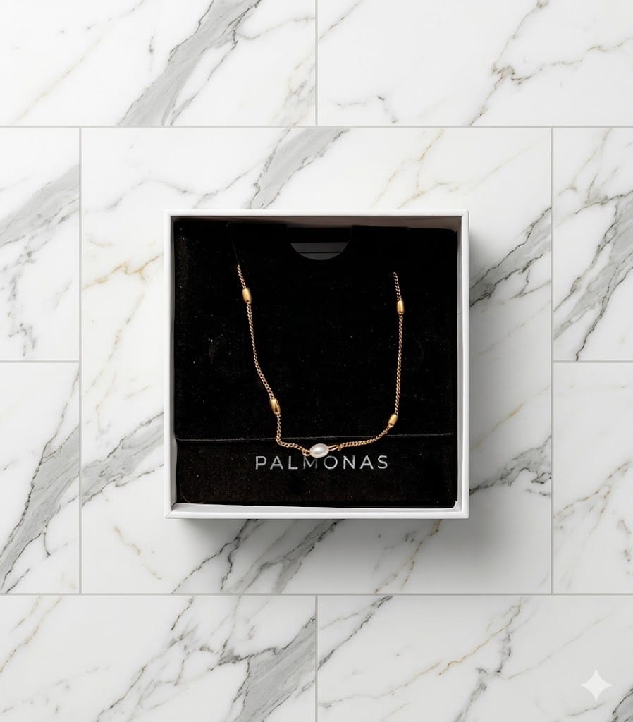 Customer photo review of Single Pearl Necklace