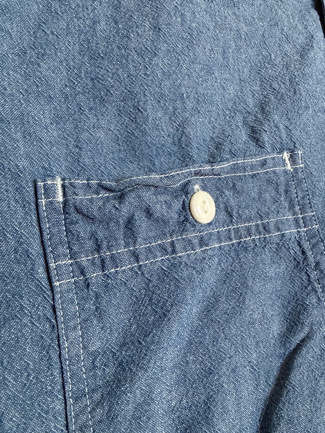 Customer photo review of Blue Chambray Work Shirt