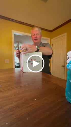 Customer video review of Custom Leather Patch Hats Richardson CAMO Laser Engraved