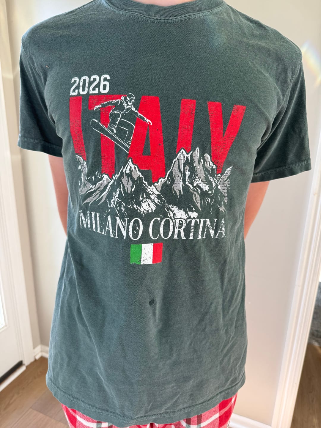 Customer photo review of Milano Cortina Winter T-Shirt