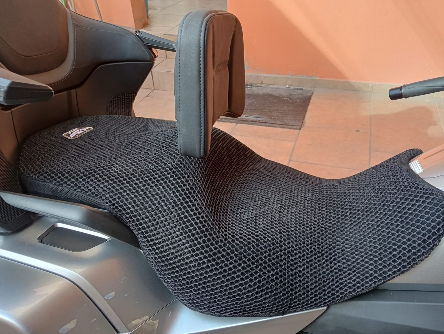 Wind Rider mesh seat cover on a Honda Goldwing GL1800