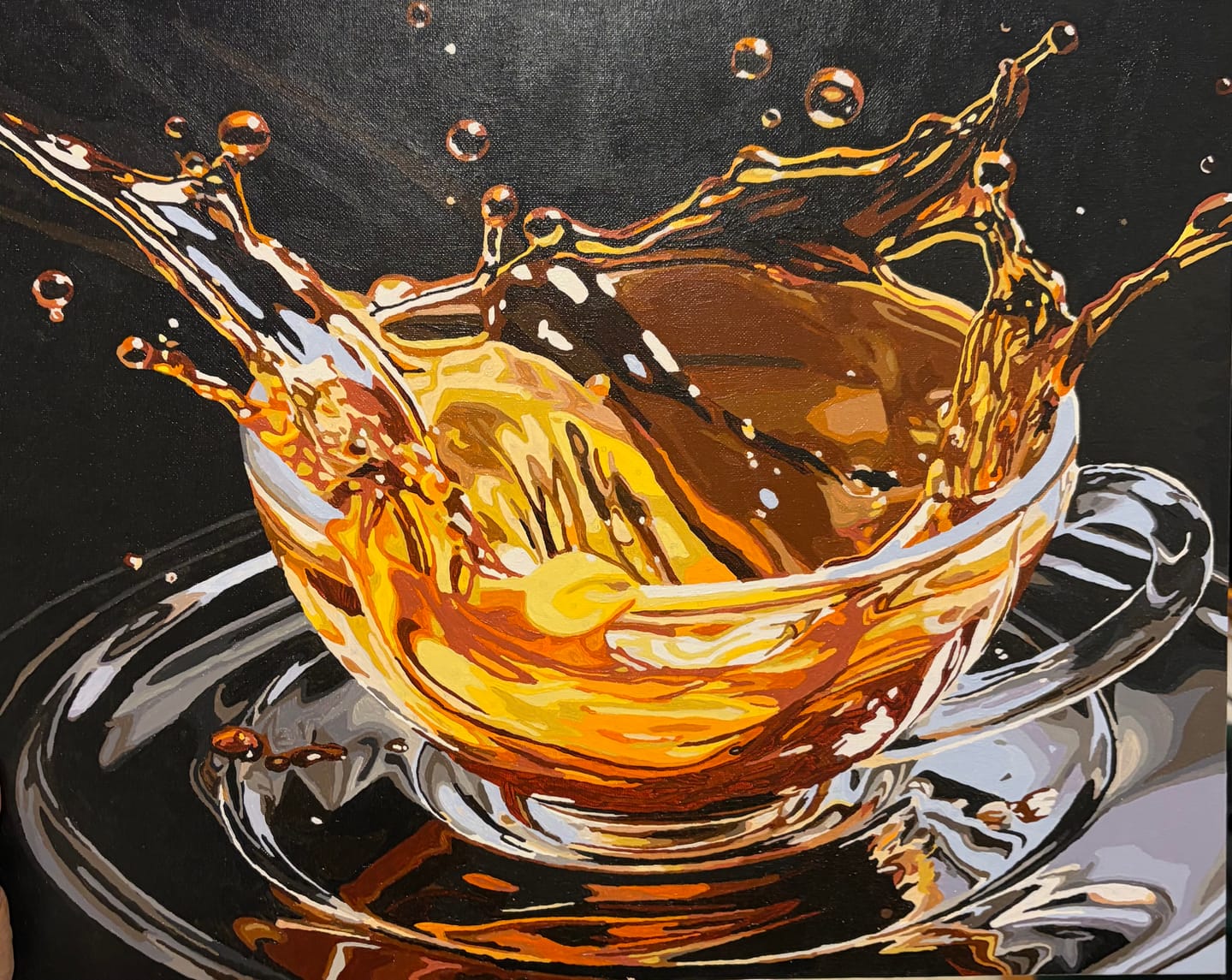 Customer photo review of Coffee Splash Abstract
