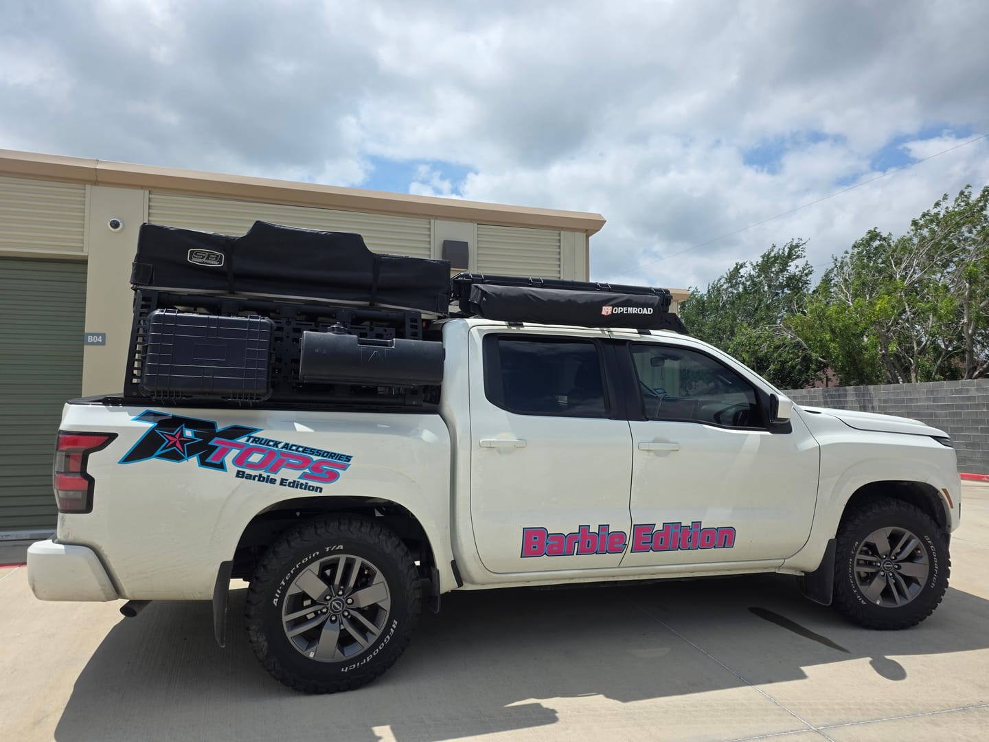 Customer photo review of OPENROAD Quick-Open Overland Shower/Privacy Awning V2