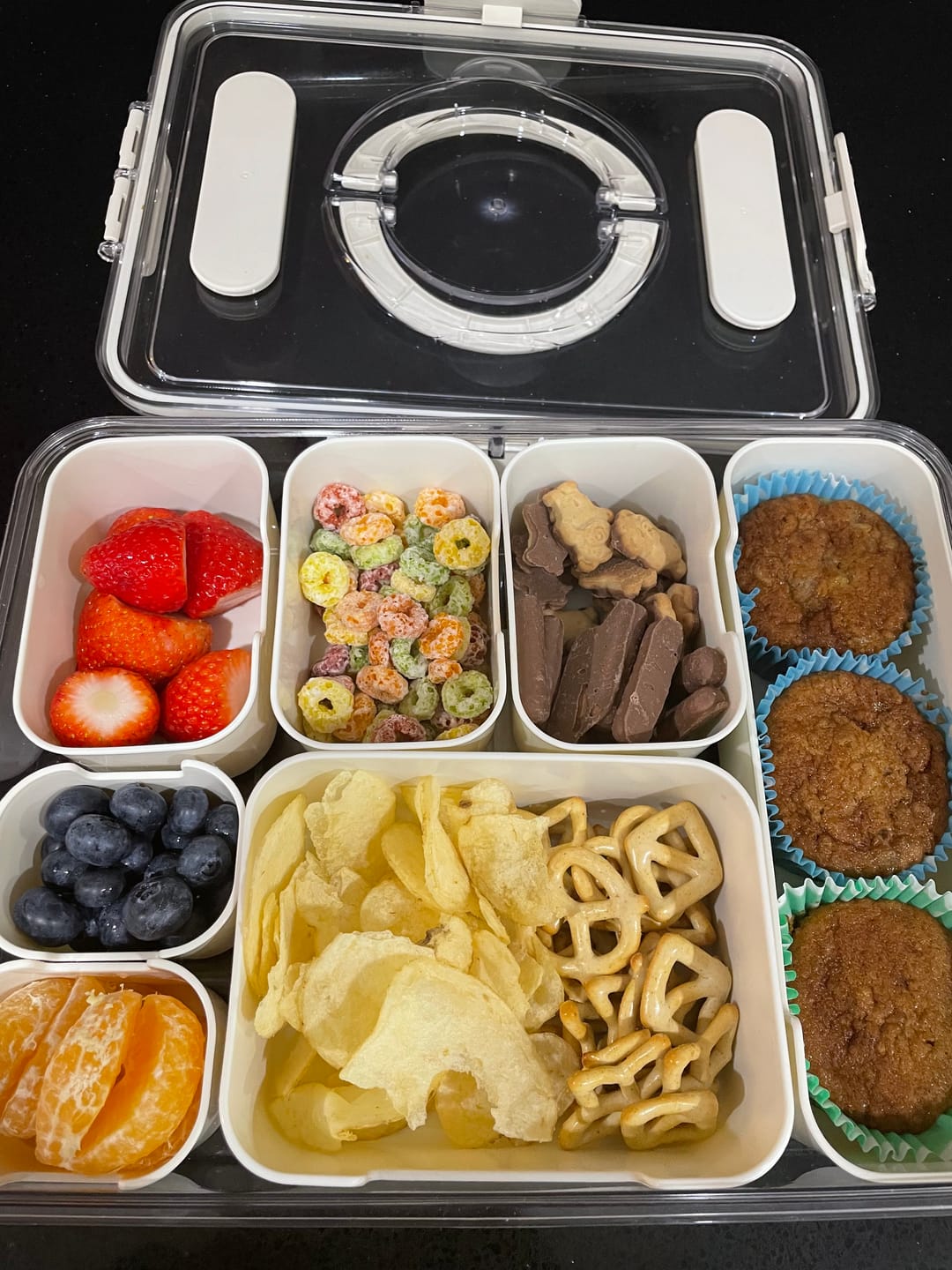 Customer photo review of Alfresco Lane Rectangular Grazing Box – 7 Compartments with Picks