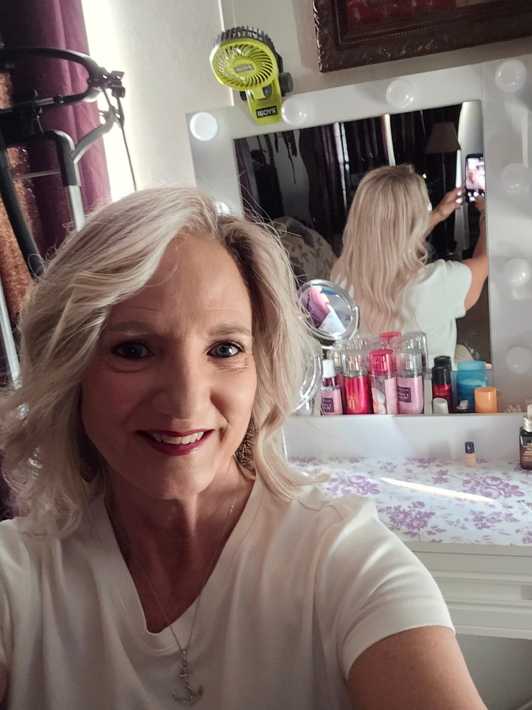 Customer photo review of Elsie Full Volume Hair Topper