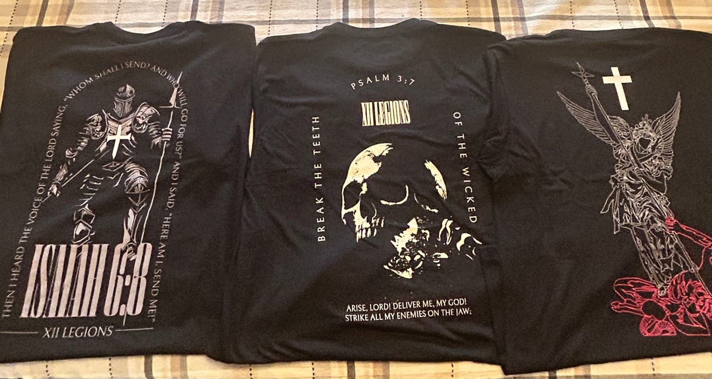Customer photo review of ISAIAH 6:8 T-shirt