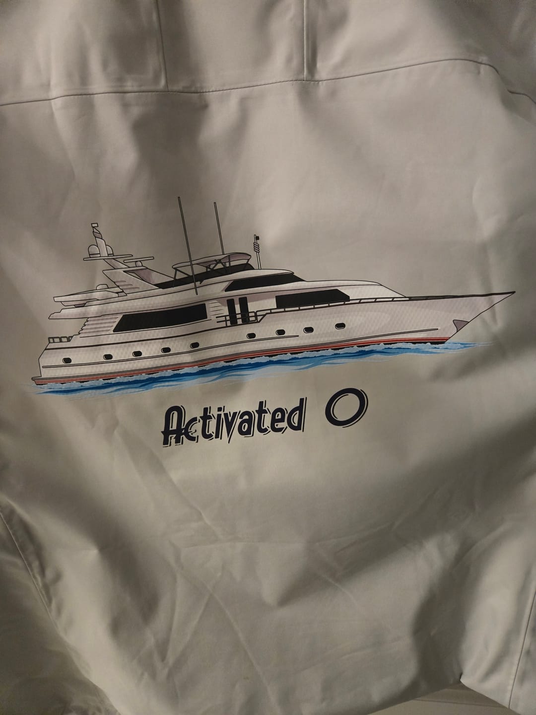 Customer photo review of Custom Digital Boat Artwork
