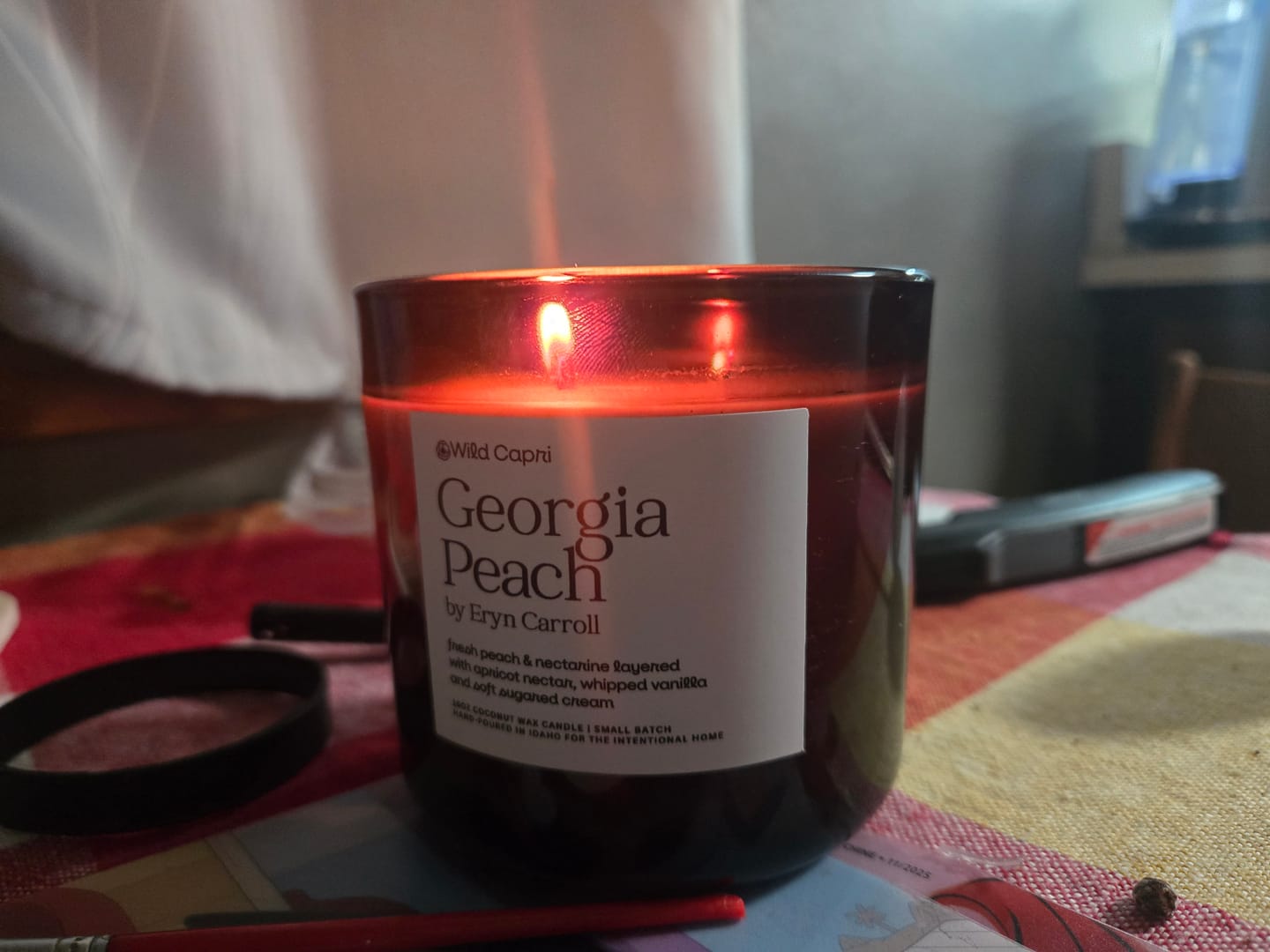 Customer photo review of Georgia Peach Candle by Eryn Carroll
