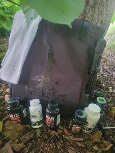 Customer photo review of Alex Jones Signature Faraday Bag Bundle