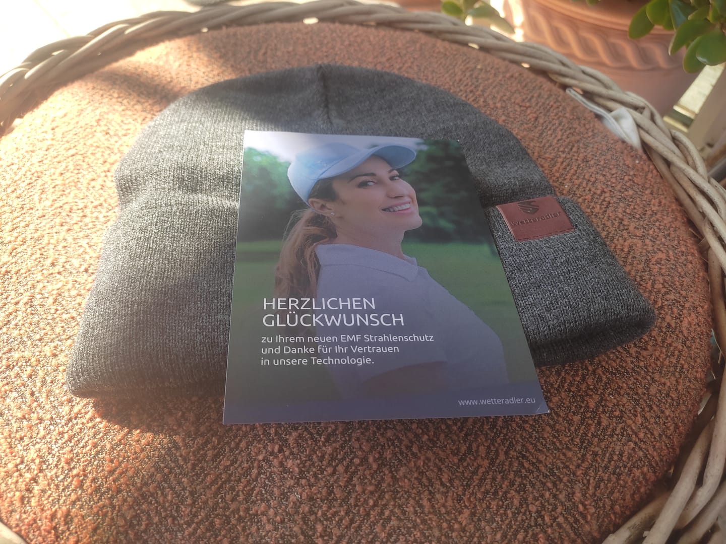 Customer photo review of 5G EMF Strahlenschutz Mütze Anti-Elektrosmog Damen & Herren