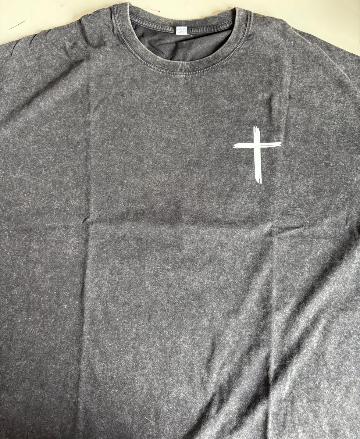 Customer photo review of Jesus Died For Me Statement Unisex Tee