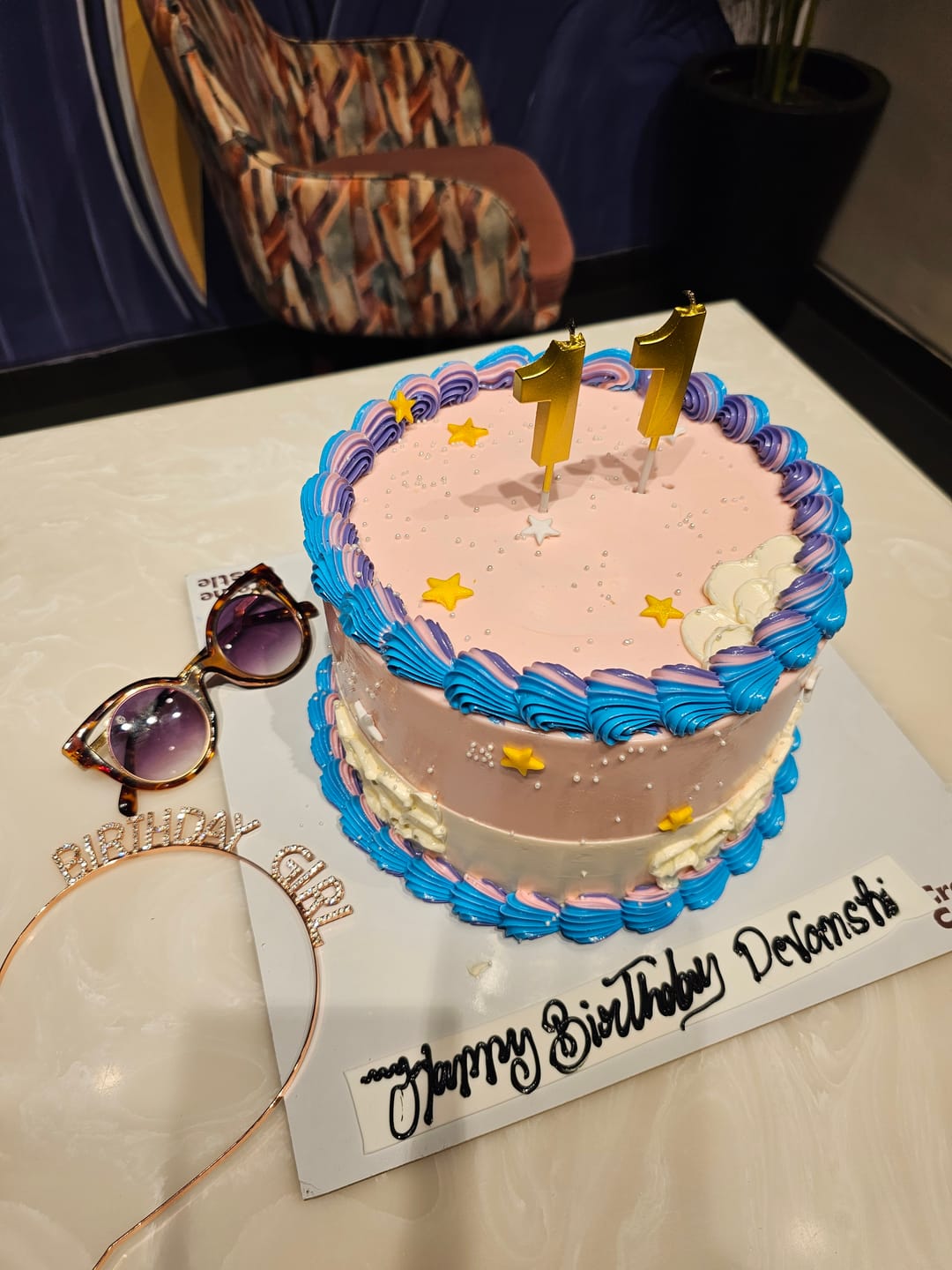 Customer photo review of Aesthetic Ombre Cake