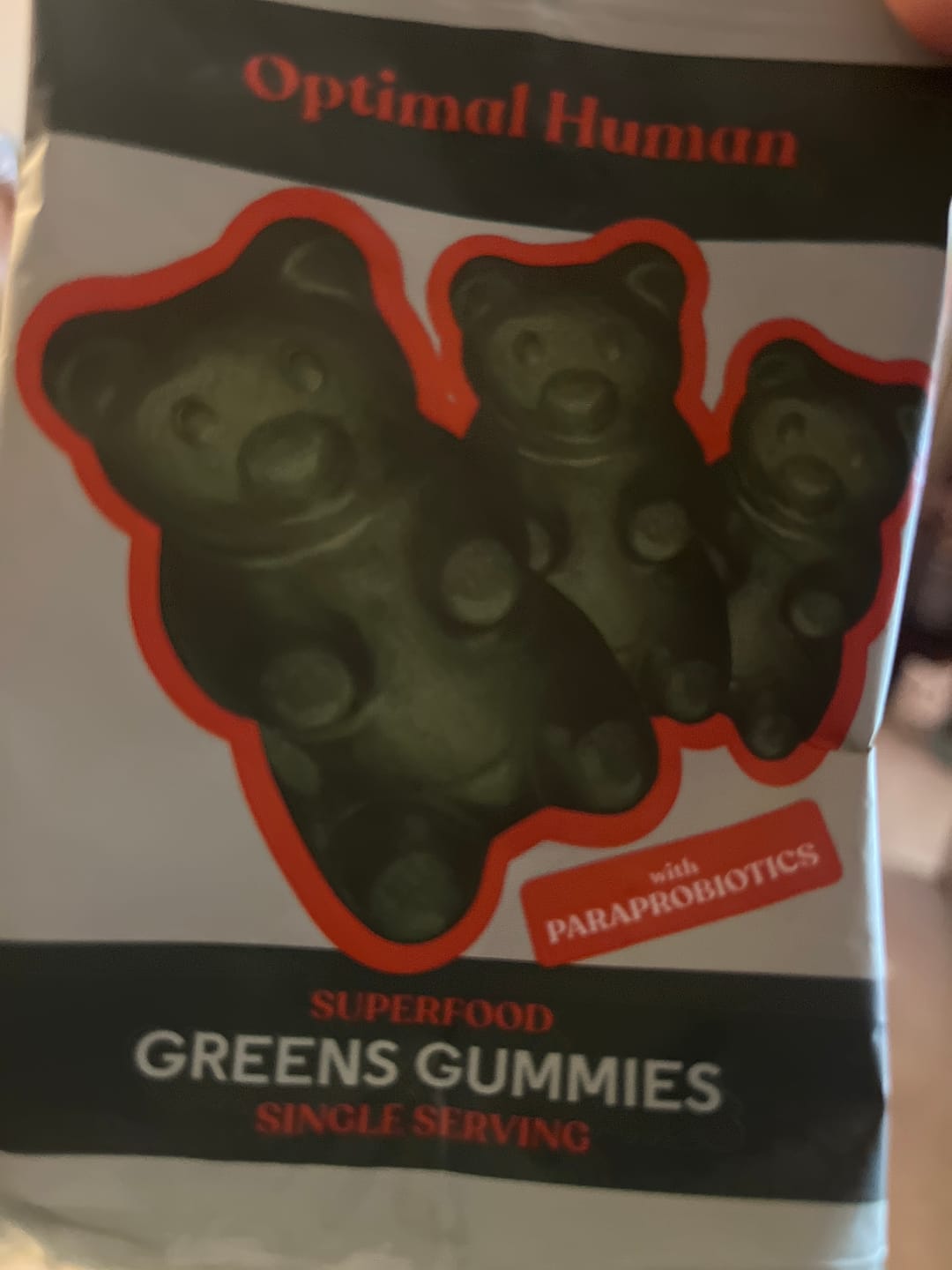 Customer photo review of Optimal Human - Superfood Greens Gummies