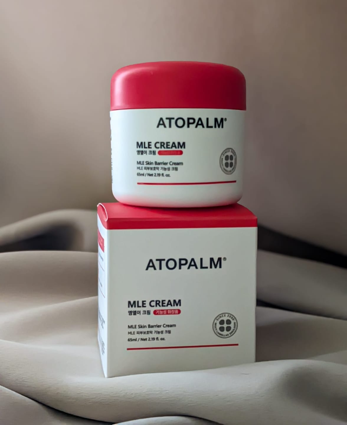 Customer photo review of Mitrinošs lamelārais krēms sejai Atopalm MLE Cream