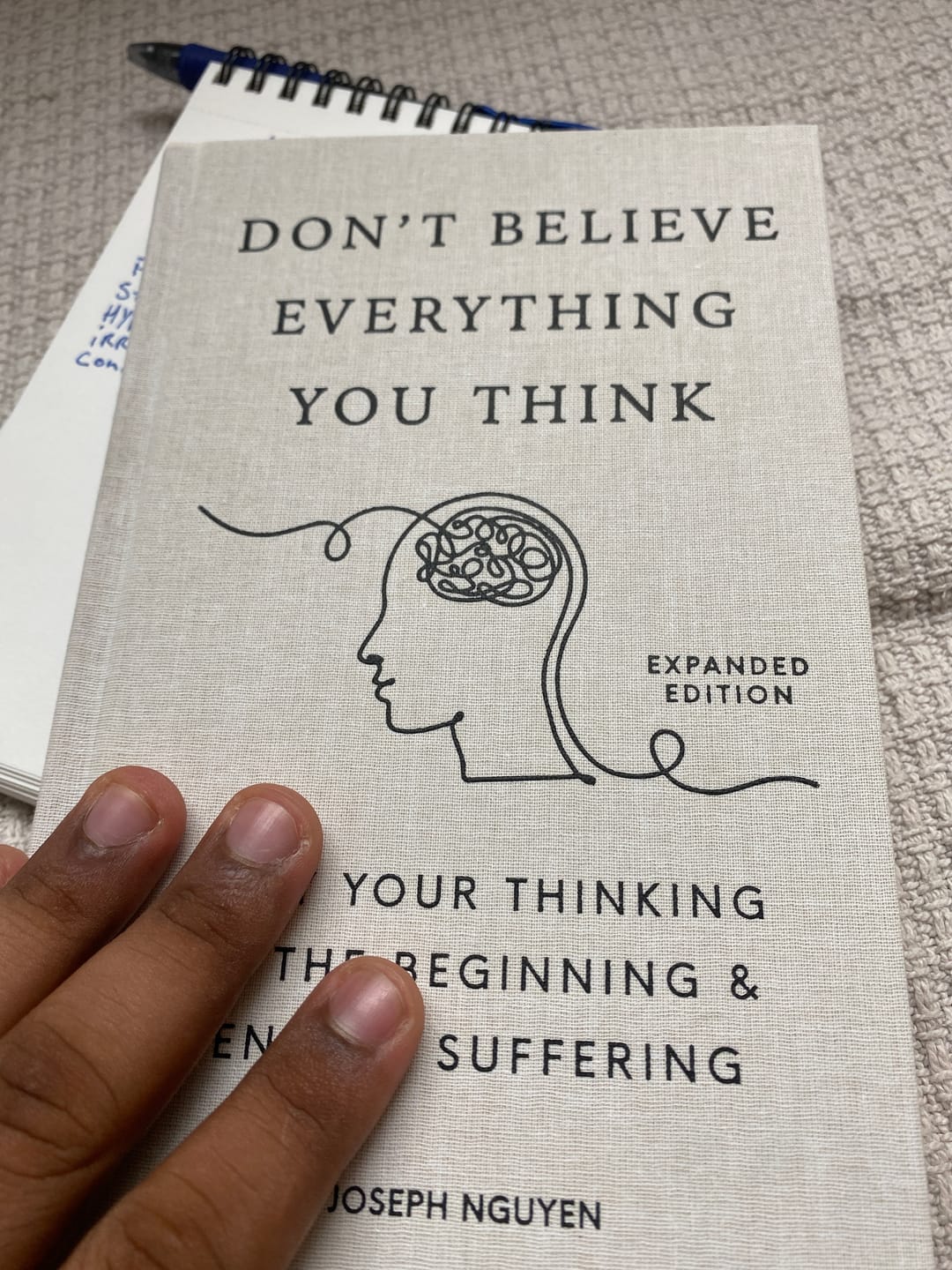 Customer photo review of Don't Believe Everything You Think (Expanded Edition): Why Your Thinking Is The Beginning & End Of Suffering