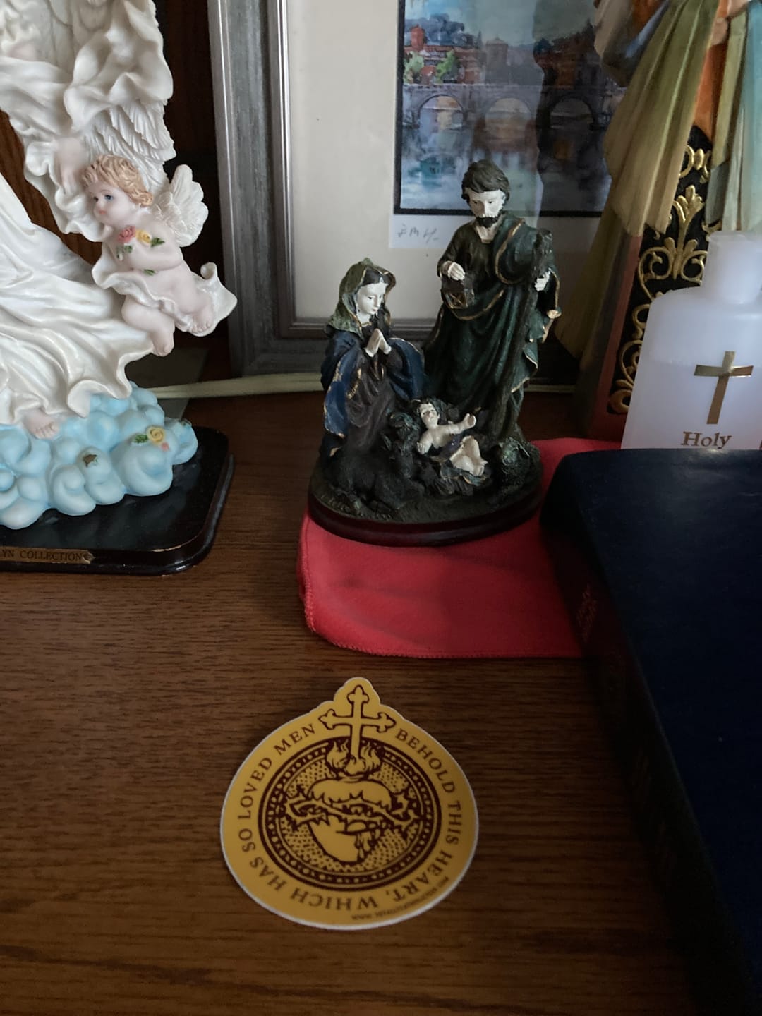 Customer photo review of Sacred Heart Premium 3" Sticker