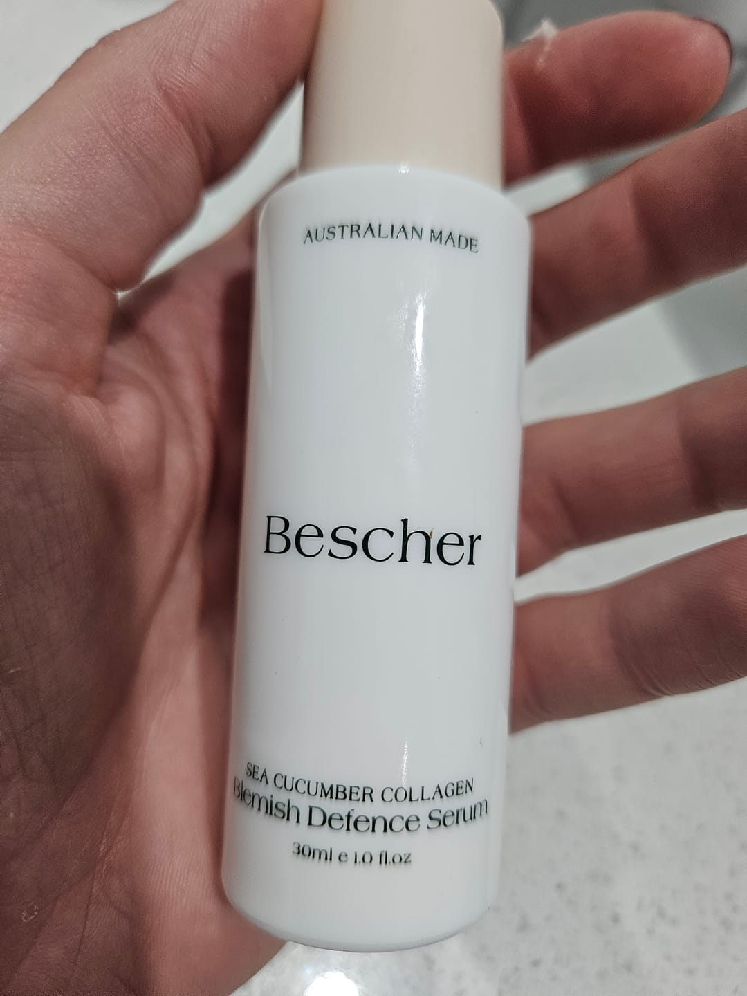 Customer photo review of Sea Cucumber Collagen Blemish Defence Serum
