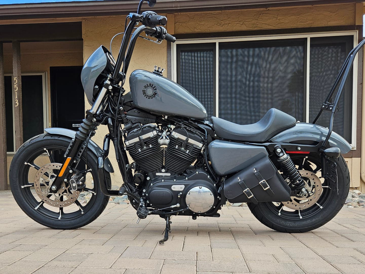 Customer photo review of H-D® Sportster Left Side Solo Bag - SL01