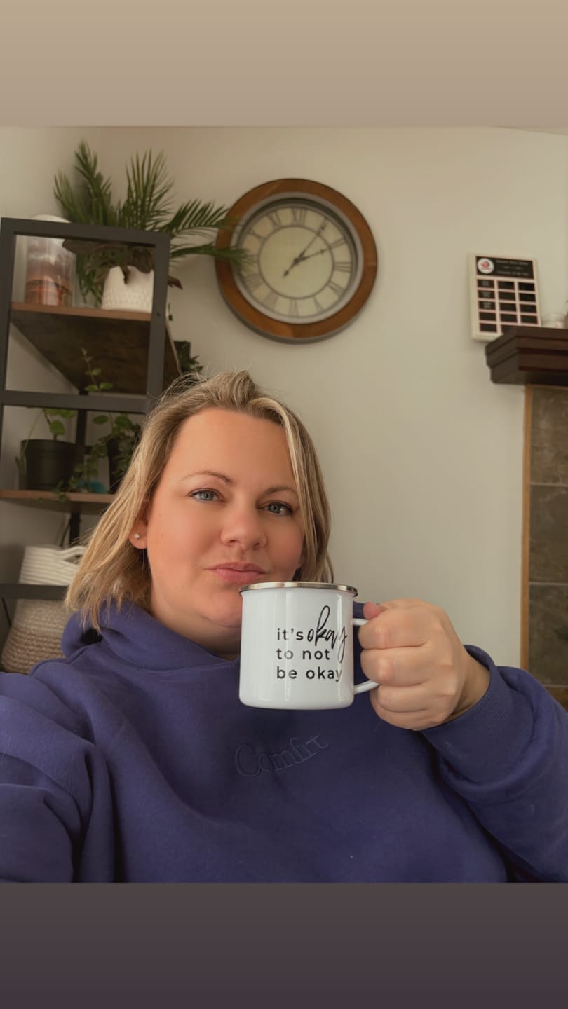 Customer photo review of It's okay to not be okay Campfire Mug