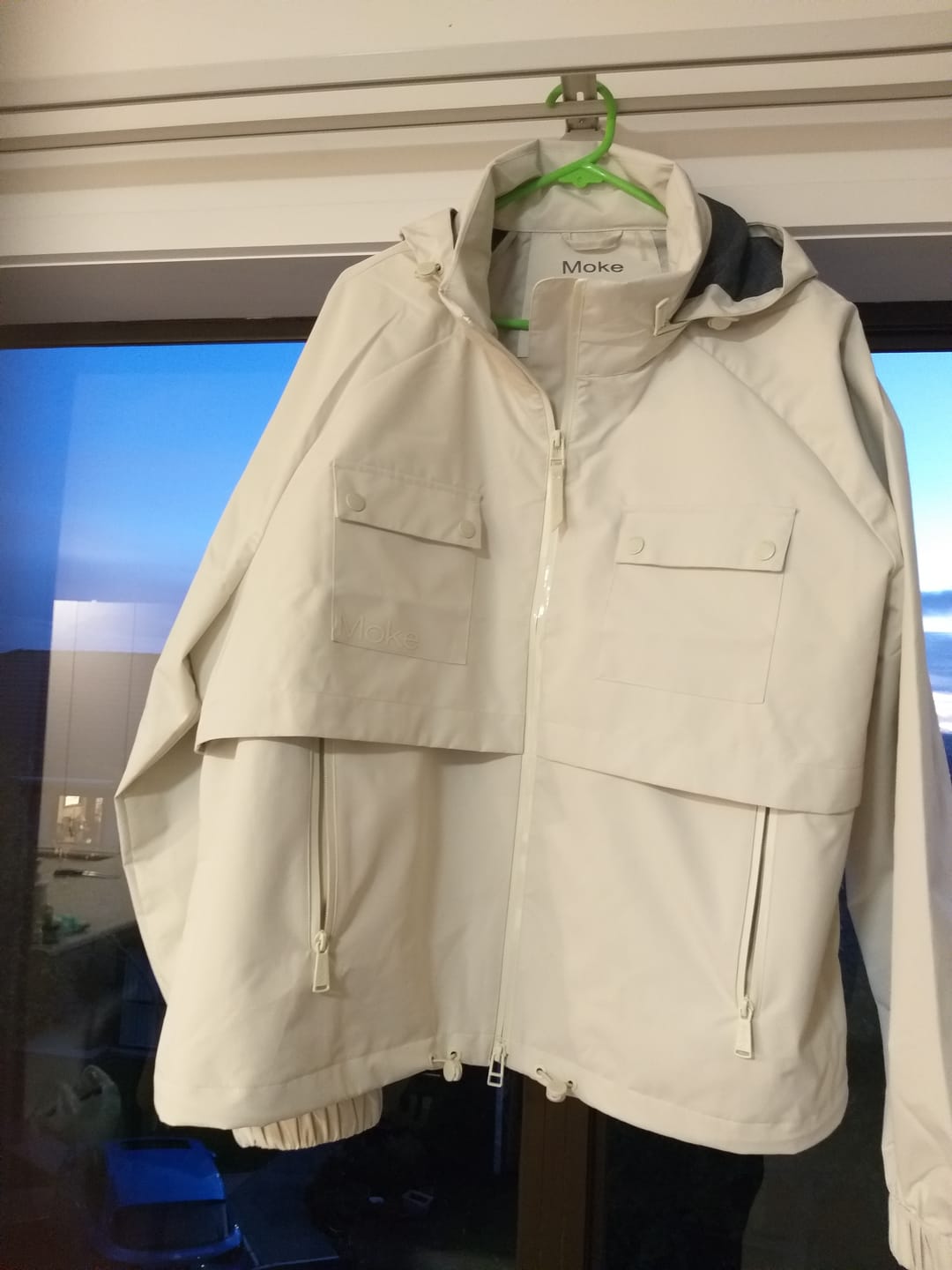 Customer photo review of Maggie Rain Jacket - Cream