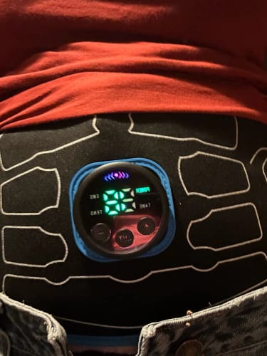 Customer photo review of Ceinture d'Électrostimulation Abdominale