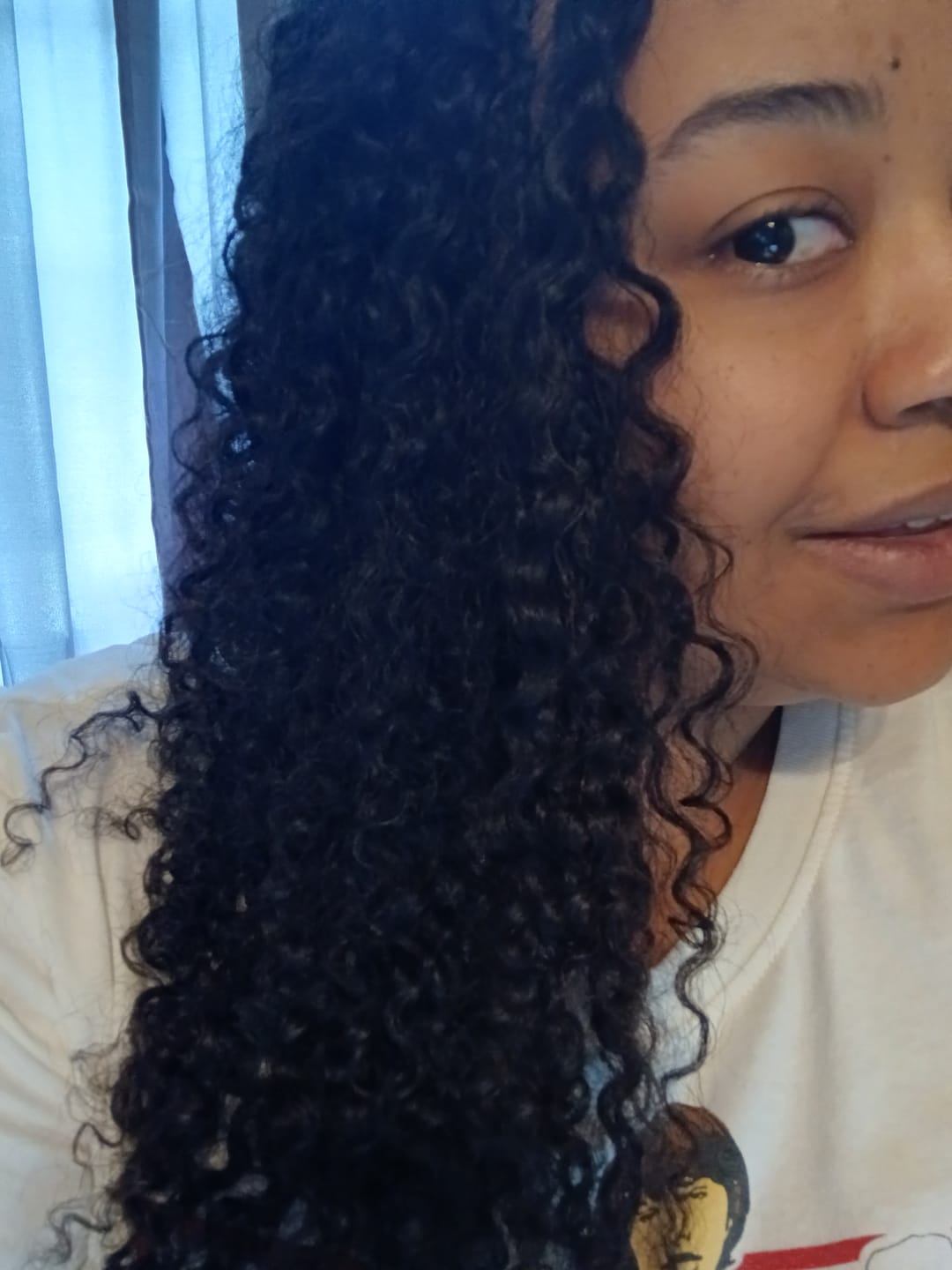 Customer photo review of Water Deep Wave Feather Crochet Hair