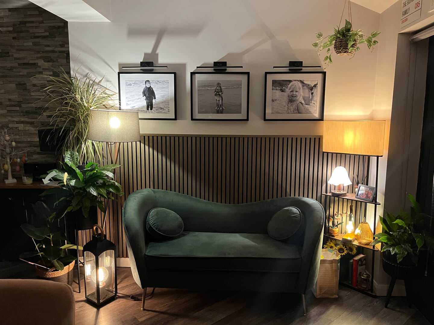 Customer photo review of Walnut Acoustic Wall Panel