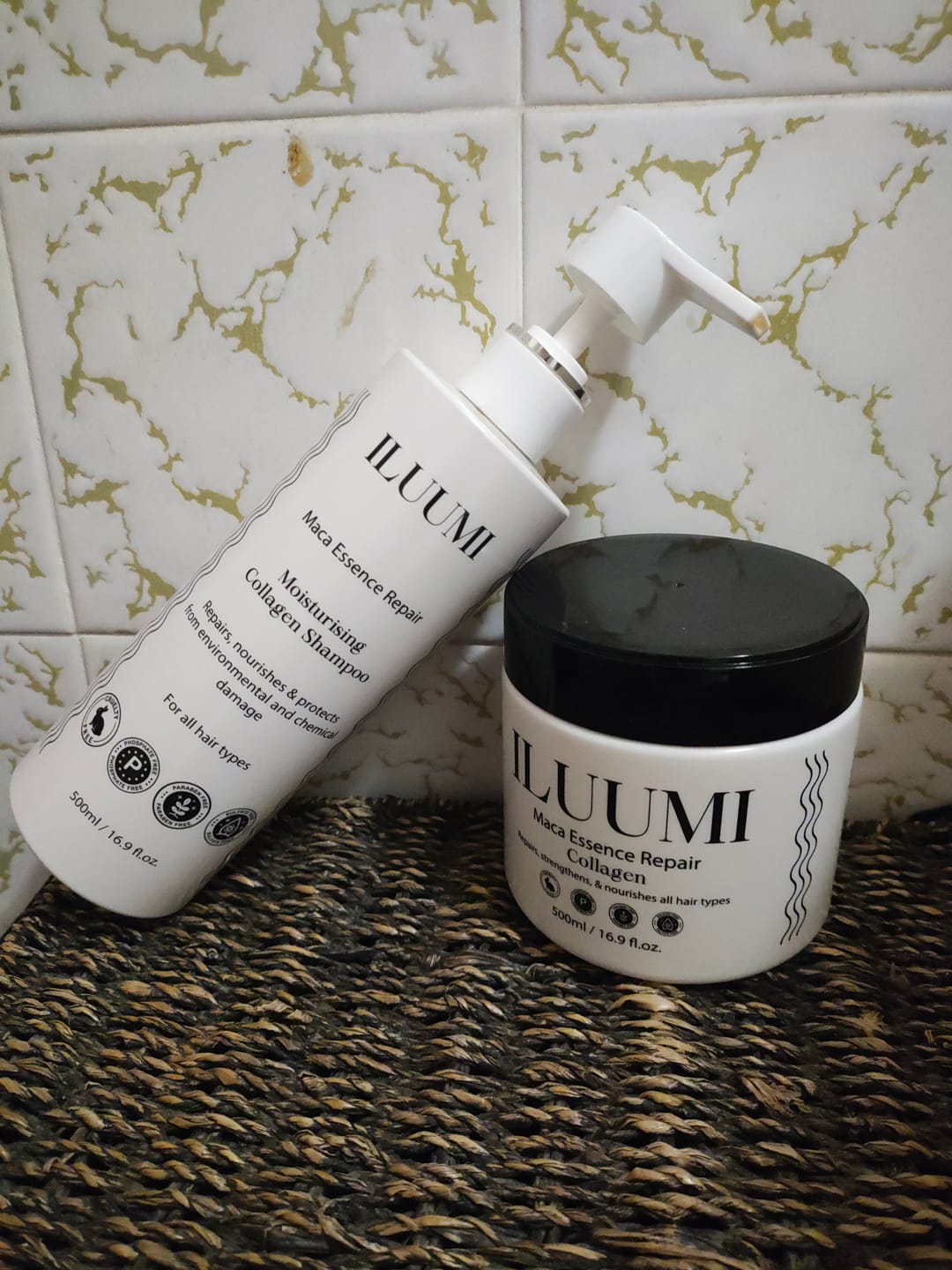 Customer photo review of Collagen Hair Mask