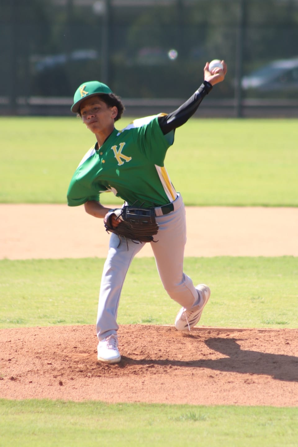 Customer photo review of Dynamic Shoulder & Elbow Stabilizer - K2 Youth Sleeve