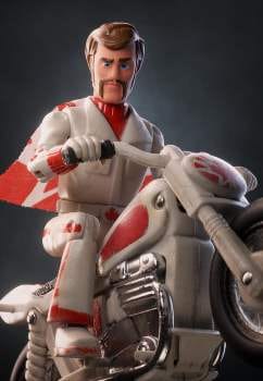 Reviewer's image submitted for Liquid L-Carnitine, showing an action figure on a motorcycle.