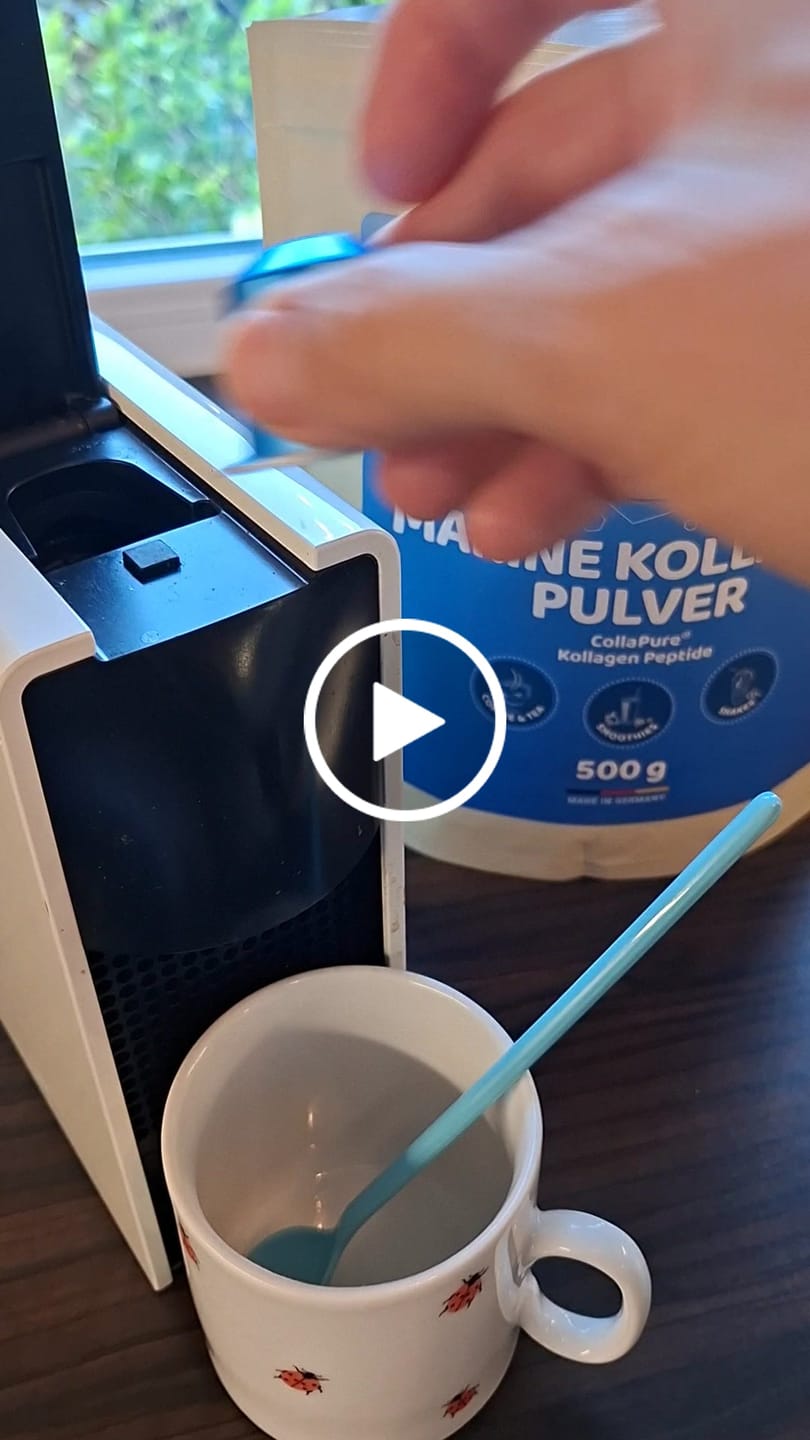 Customer video review of Marine Kollagen Collagen Peptide - 500g