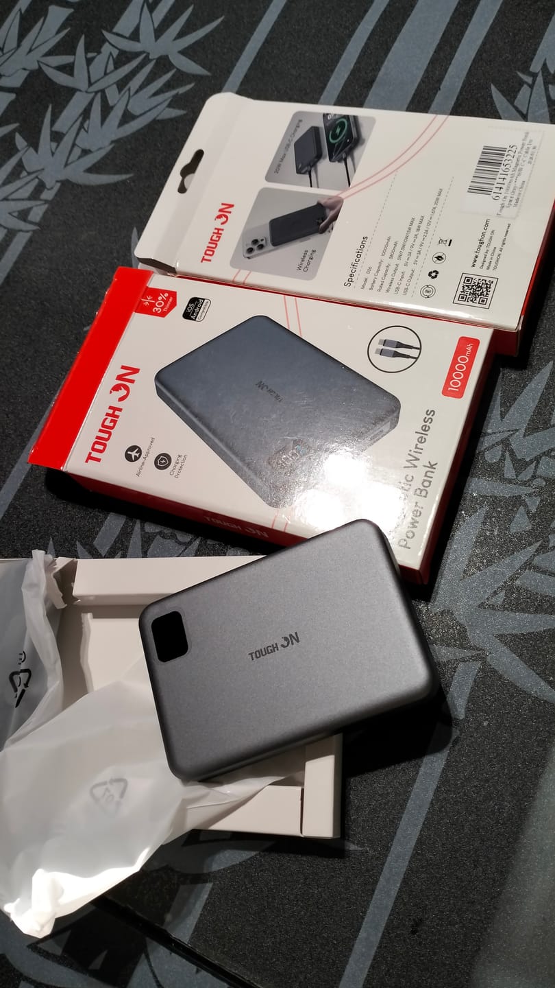 Customer photo review of 2 Pack Tough On 10000mAh Magnetic Power Bank