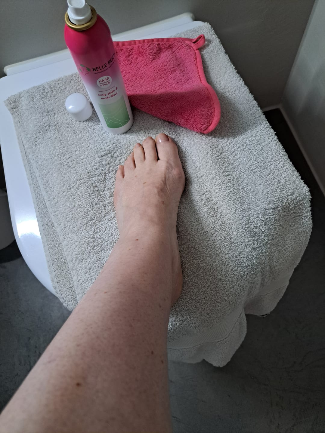 Customer photo review of Haarentfernungsschaum