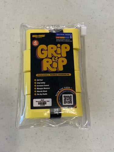 Customer photo review of Grip and Rip Tacky Overgrip - Lemon