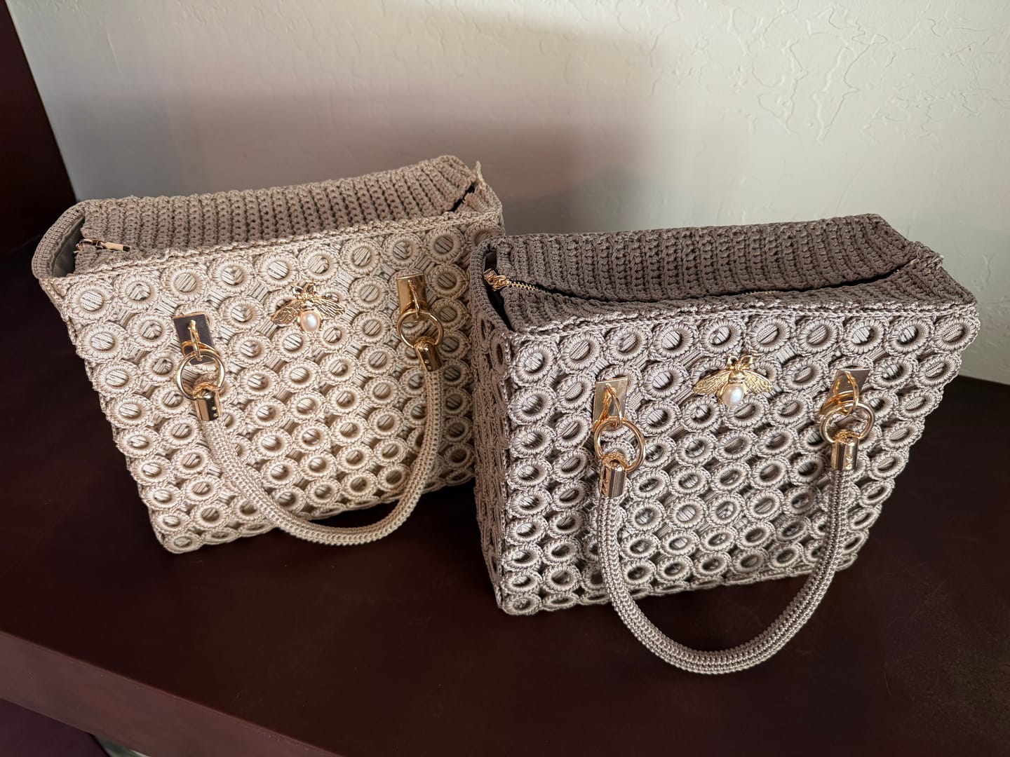 Customer photo review of CrochetPark™ Garden Bee Crochet Bag Kit