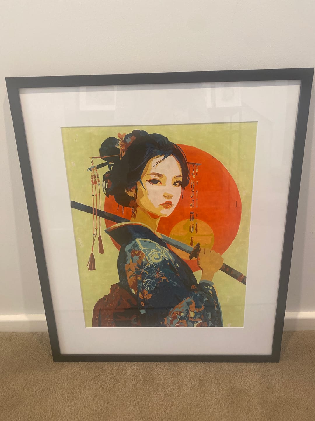 Customer photo review of A warrior woman | Paint by Number