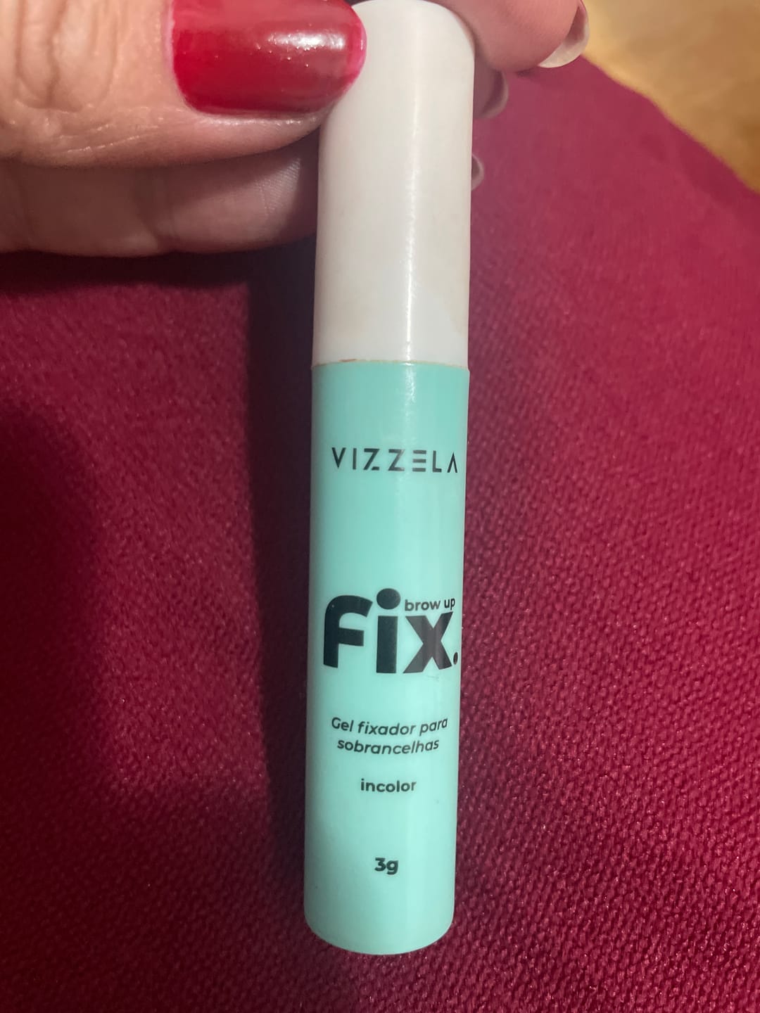 Customer photo review of Brow Up Fix - Gel Fixador para Sobrancelhas – Vizzela