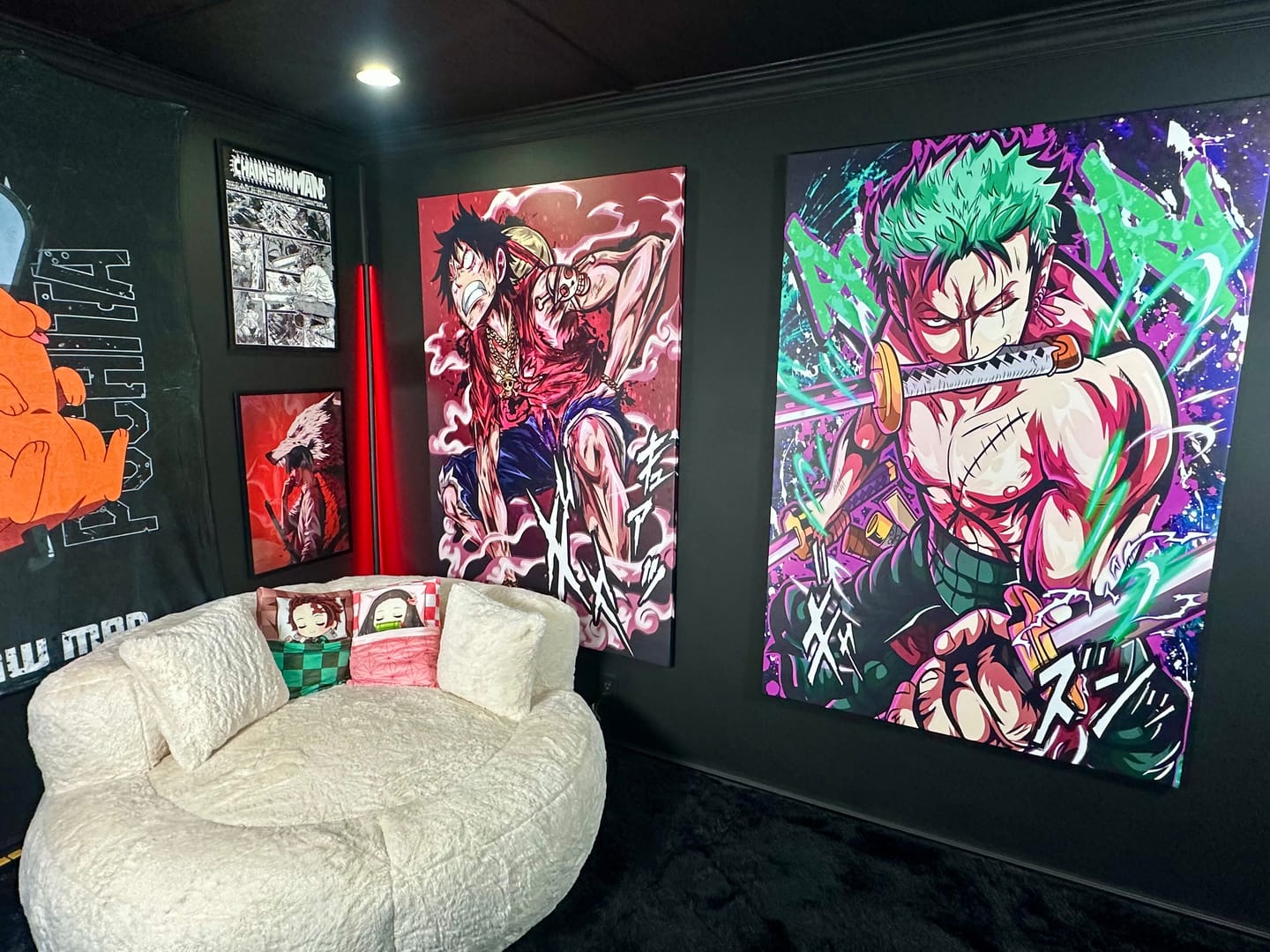 Customer photo review of Chainsaw Man Wall Art