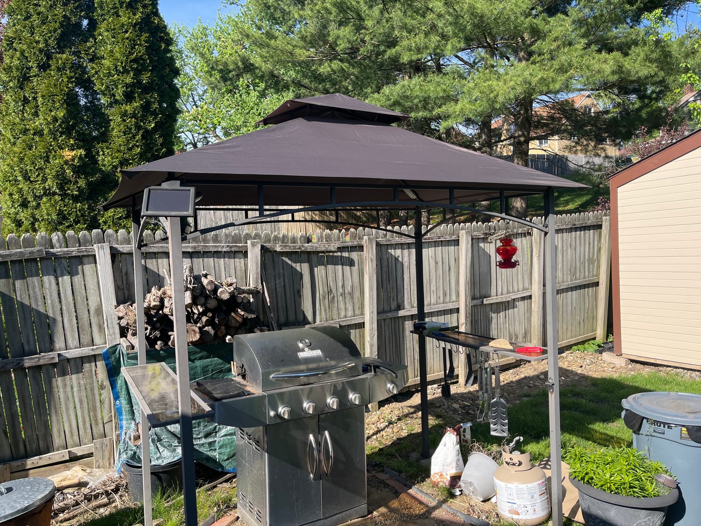 Customer photo review of MASTERCANOPY  8x5 Grill Gazebo Replacement Canopy Top for Model L-GG001PST-F