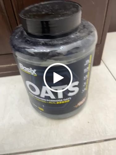 Customer video review of Basix Oats - High Protein Porridge Oats Supplement, Golden Syrup 6.6 LB